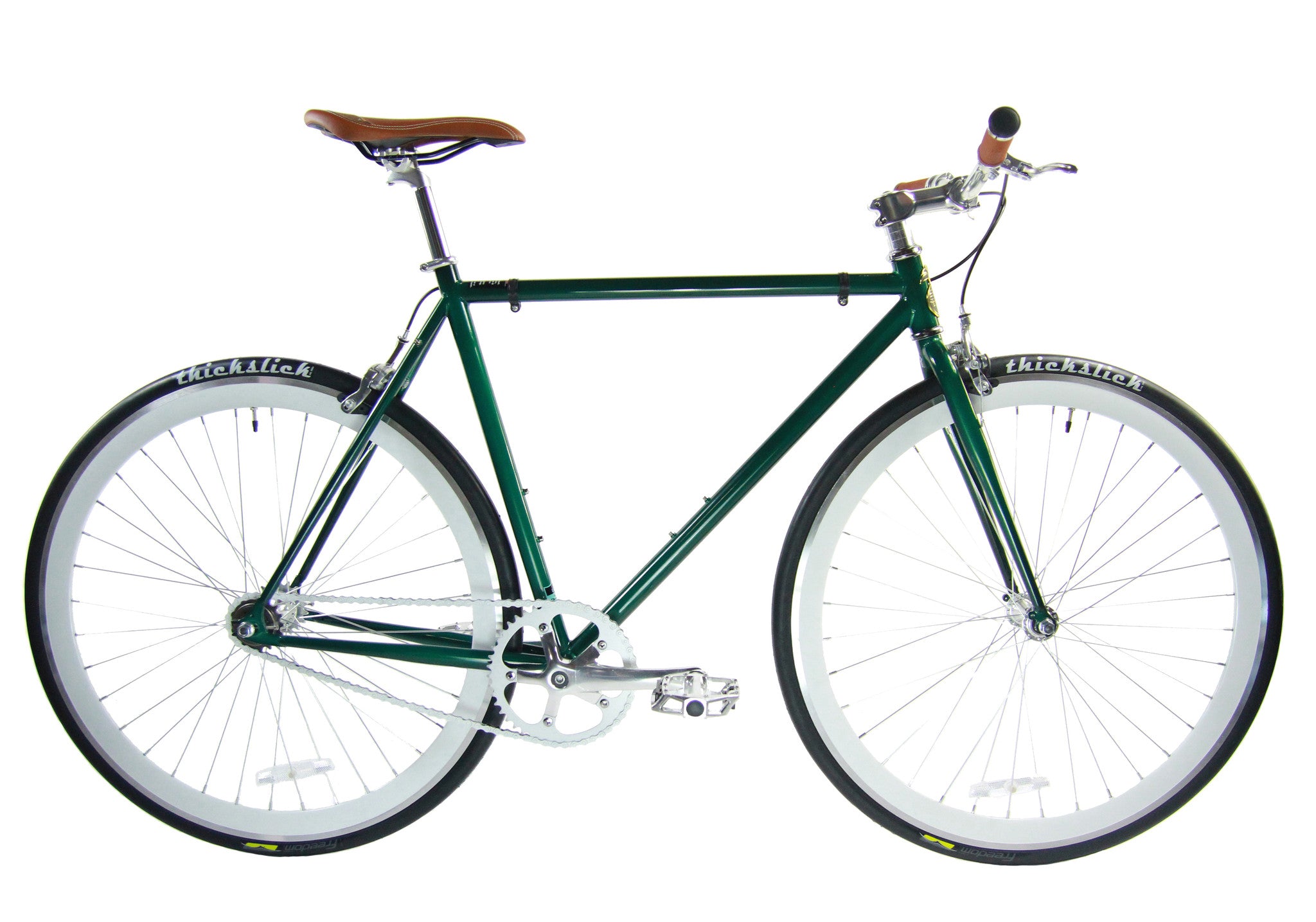 Green discount fixie bike